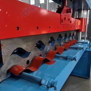 High-end Color-coated Steel Water Wave Roof <b>Tile</b> Production Equipment Full-automatic Water Wave Roll Forming Machine - Product Image 4