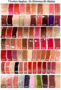 Moisture Lips Makeup Custom Logo Clear Lipgloss Wholesale Factory Private Label Shiny Lipgloss 42 Colors Glitter Lip Gloss