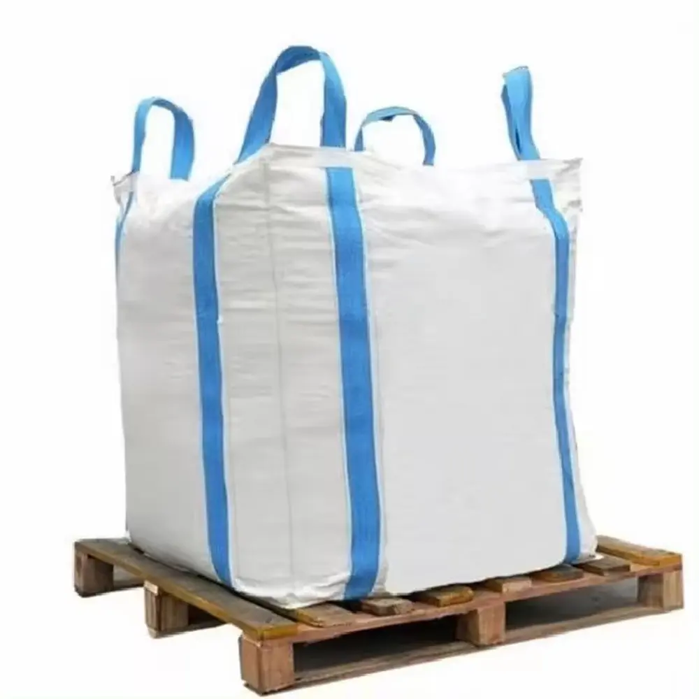 Hot Sale Jumbo Big Bag 500Kg 1000Kg 1200Kg 1.5 Ton 2 Ton Graanzaadmeel Zout Suiker Boon Fibc Ton Zakken Bulkzak