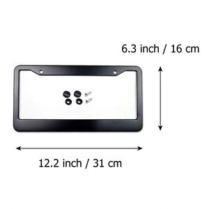 Support de plaque d'immatriculation universel en aluminium, format slim US, avec logo personnalisé, pour la promotion des concessionnaires automobiles - Product Image 2