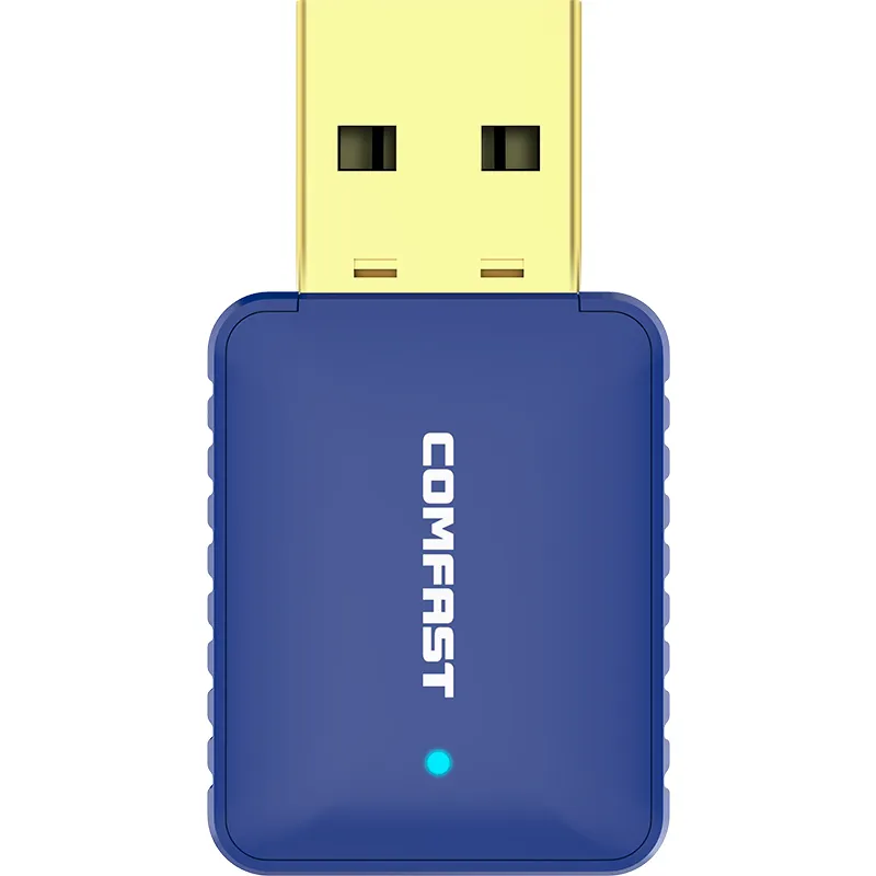 Comfast 650Mbps Bộ Chuyển Đổi Không Dây USB Dongle Wifi Card Mạng Wifi5 Bluetooth 4.2 Receiver Đối Với PC