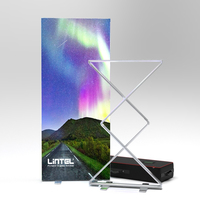 Linteau 10s assemblage caissons lumineux publicitaires pliables boîte d'éclairage en aluminium affichage pliable Lightbox support d'exposition