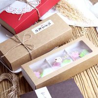 Boîtes de nourriture en papier à tiroir imprimé personnalisé bon marché pour l'emballage de beignets de boulangerie