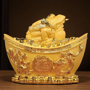 La figurine de crapaud porte-bonheur est utilisée comme objet décoratif sur la réception d'un <span class=keywords><strong>magasin</strong></span> d'entreprise pour augmenter la prospérité et comme cadeau. - Product Image 2