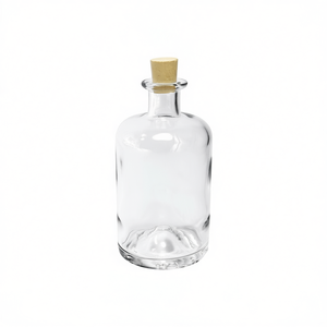 Pharmacy Bottle 8 Pack <b>Clear</b> Glass With Cork Stopper Storage <b>Container</b> - Product Image 2