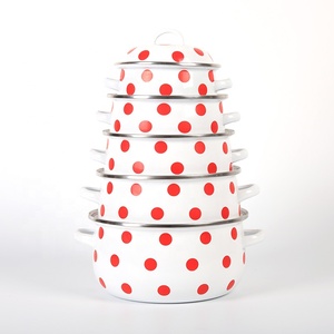 Juego <span class=keywords><strong>de</strong></span> <span class=keywords><strong>Ollas</strong></span> <span class=keywords><strong>de</strong></span> Cocina <span class=keywords><strong>de</strong></span> <span class=keywords><strong>Porcelana</strong></span> Esmaltada <span class=keywords><strong>de</strong></span> Buen Diseño, 16 18 20 22 24 26, Juego <span class=keywords><strong>de</strong></span> Cacerolas Esmaltadas <span class=keywords><strong>de</strong></span> Buen Diseño - Product Image 5