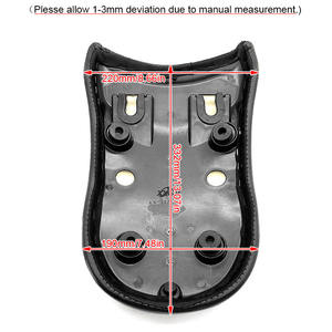 RACEPRO <span class=keywords><strong>accessori</strong></span> <span class=keywords><strong>moto</strong></span> sedile passeggero posteriore sedile in morbida pelle artificiale nera per <span class=keywords><strong>BMW</strong></span> R 18 2020 2021 2022 2023 - Product Image 2