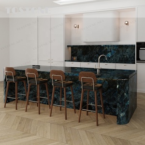 Piano di Lavoro in Marmo Tostone per Cucina Esterna, Resistente al Fuoco, in Labradorite Blu Naturale per Area BBQ e <span class=keywords><strong>Giardino</strong></span> - Product Image 4