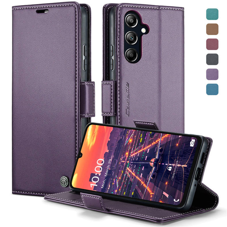 Caseme 023 PU Leather Flip Wallet Card Holder Stand Holder Mobile Phone Cover Case For Samsung Galaxy A16