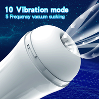 Masturbador Masculino Automático MAX II, Modelo de Vagina Real, Copa de Masturbación con Succión, Clímax Eléctrico, Juguetes Sexuales con Voz y USB