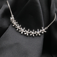 Edler Schmuck Schneeflocke Zirkon Perle Armband Sterling Silber Blumen armband Frauen
