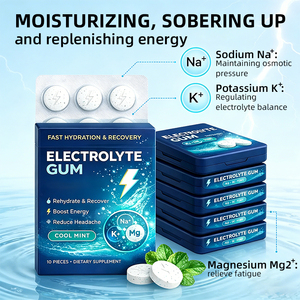 Goma de Mascar con Electrolitos, Suplemento Rápido de Sodio, Potasio y Magnesio, Favorece la Rehidratación, Alivia el Cansancio - Product Image 2