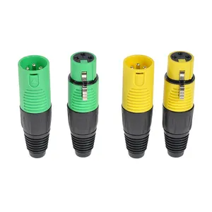 XLR Connector 4 Pin Female XLR 5 Pins Connector Audio Video XLR 3 Pin Male Connector