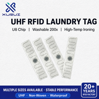 Étiquette RFID pour laverie, étiquette électronique pour vêtements, résistante aux hautes températures, étiquette de lavage UHF Ultra Haute Fréquence