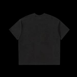 T-shirts unisexes personnalisés avec logo imprimé, 2024 plus récent t-shirt noir en gros - Product Image 2