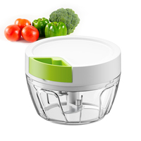 Keukenhulpje Handmatige Snijder Uiensnijder Plastic PP Lemmet Fruit Groente Gereedschap Handmatige Knoflook Snijder Ecologisch LFGB