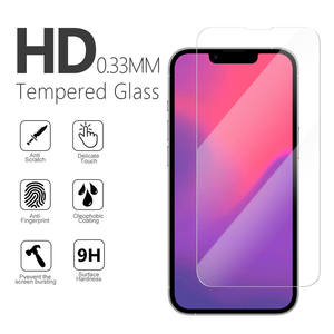 ฟิล์มกันรอยกระจกนิรภัยแบบใส HD 2.5D 9H สำหรับ iPhone 16e 16 17 15 14 13 12 รับผลิตแบบ OEM - Product Image 2