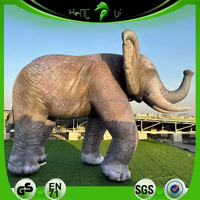 Modèle d'éléphant gonflable réaliste personnalisé, design sur mesure pour parc à thème et mascotte de marque