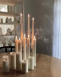 Chinesischer Hersteller Kerzen Lange konische Kerze handgemachte Bankett dekoration anpassen Kerzen farbe 4 in 1