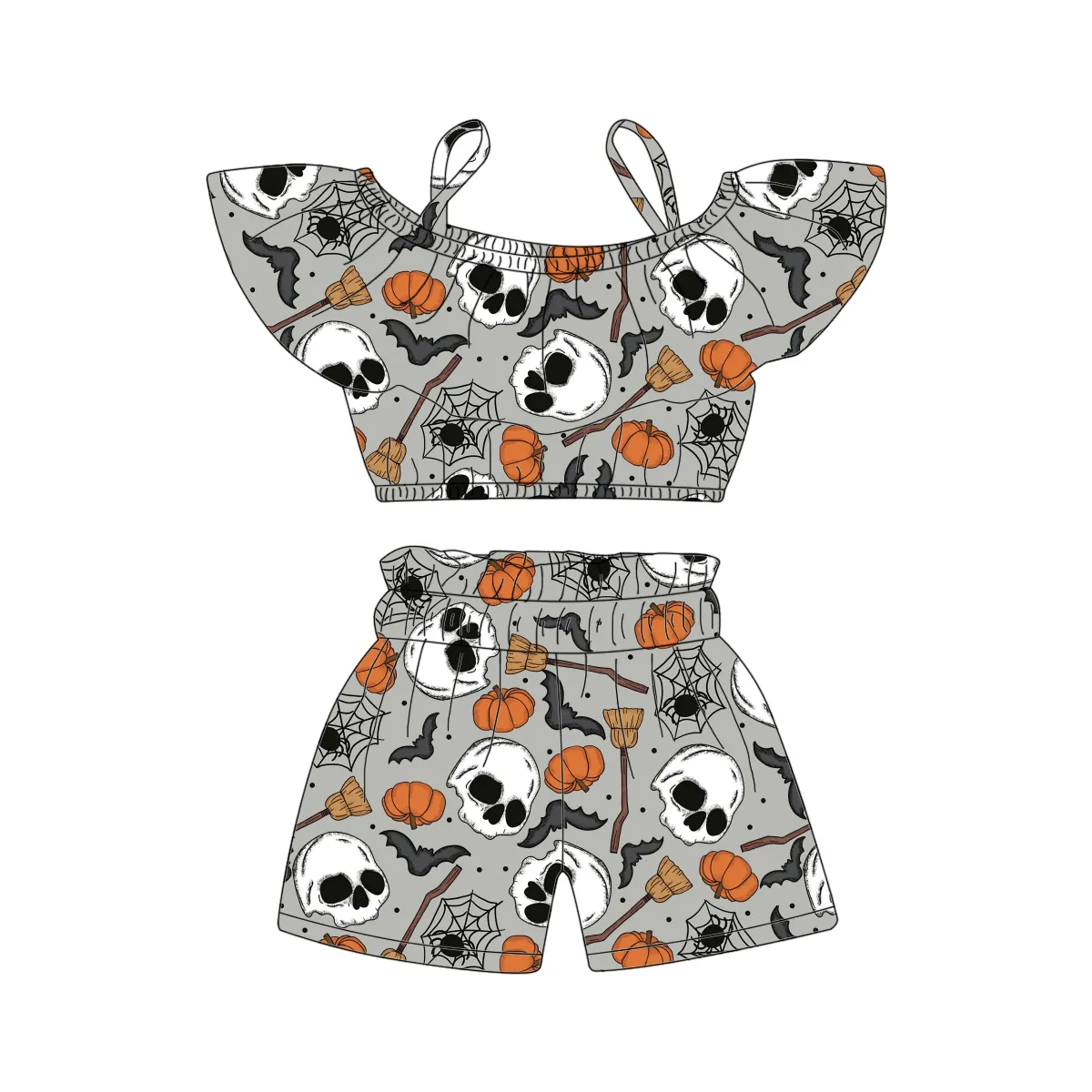 Qingli ODM pattern personalizzato baby new summer comfort cool shorts senza maniche abbigliamento per bambini due pezzi