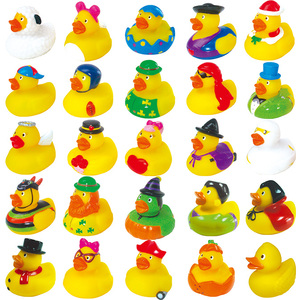 Mini Patitos de Goma para Bebés, Juguetes de Baño para Niños, Regalos de Cumpleaños, Recuerdos de Fiesta, Patitos de Baño que Chillan al Apretar - Product Image 2