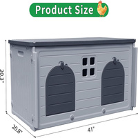 JH-Mech OEM, boîtes à poules durables, résistantes à la rouille, à 2 niveaux avec ventilation, en acier galvanisé argenté