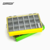 ROVORO Tackle 3600 #   Boîte de rangement pour accessoires de pêche, boîte de rangement pour leurres, en plastique résistant et imperméable, en plastique PP pour la pêche à la carpe