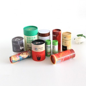 Recyclable cylindrical paper tube packaging <b>box</b> with customized logo circular gift <b>box</b> can be customized according to needs - Product Image 6