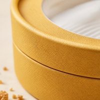 Tube en carton biodégradable de qualité alimentaire, luxueux, pour emballage de pâtisserie, avec fenêtre transparente en PVC, boîte cylindrique pour gâteau basque