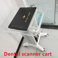 Chariot de scanner d'échographie de clinique dentaire à 2 tiroirs, support pour Instrument de beauté, chariot à ultrasons avec 4 roues