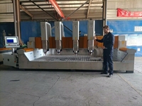 Routeur CNC à quatre têtes JK-2020, machine de gravure à plat à 4 broches pour granit, marbre, pierres tombales, monuments, gravure en relief par lots, moteur