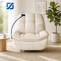 Canapé ergonomique moderne de haute qualité, confortable, avec fonction massage, siège unique, pivotant, multifonctionnel, fauteuil inclinable pour salon
