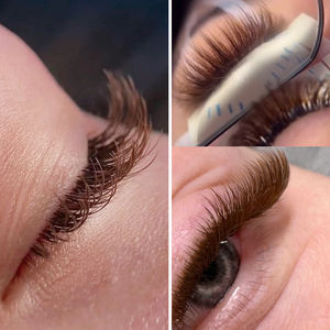 Extensions de cils plates Stars Colors Air <span class=keywords><strong>Noir</strong></span>/Brun 0,15-0,20 mm Courbure B/C/D 8-15 mm Plateau de 12 rangées - Product Image 6