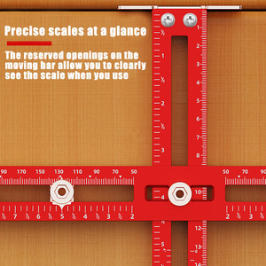 Imbot Adjustable <strong>Hole</strong> Punch Locator <strong>Drill</strong> Guide Suitable <strong>for</strong> Deep Drawers Aluminum Alloy <strong>for</strong> Installation Drawer &amp; Door Handle - Product Image 2