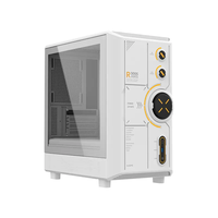 New Design Computer Case M-ATX PC Case with Fan Speed and ARGB Control Button