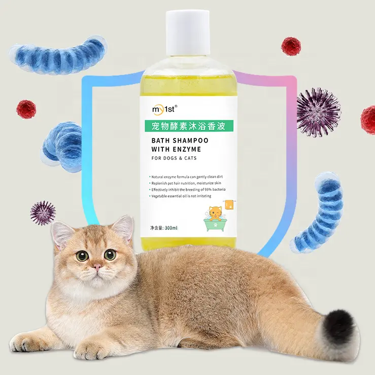Bacteriostatische Deodorant Huisdierenbadgel Olie-Controle Additief-Vrije Lichaamswas Voorkomen Haaruitval Hond Kat Douche Shampoo