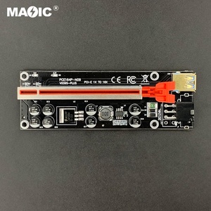 อุปกรณ์เสริมคอมพิวเตอร์อื่นๆ8ตัวเก็บประจุ PCIE <span class=keywords><strong>Riser</strong></span> 1X ถึง16X ส่วนต่อขยายบัตรแร็ค Placa Adaptador <span class=keywords><strong>Riser</strong></span> <span class=keywords><strong>Ver</strong></span> <span class=keywords><strong>009S</strong></span> Plus - Product Image 3