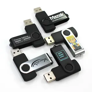 スイベルUSBフラッシュドライブペンドライブ1GB2GB 4GB 8GB 16GB 32GB 64GB128GBカスタムUSB2.03.0ペンドライブフラッシュドライブマイクロUSBUスティック