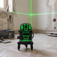 Niveau laser infrarouge haute précision 5 lignes pour extérieur, projecteur de lumière puissante, nivellement automatique