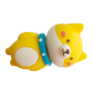 Figura de Dibujos Animados 3D de Shiba Inu, Linda Figura de Perro Kawaii de PVC Suave, Miniatura de Goma para Niños, Colección de Regalos - Product Image 4