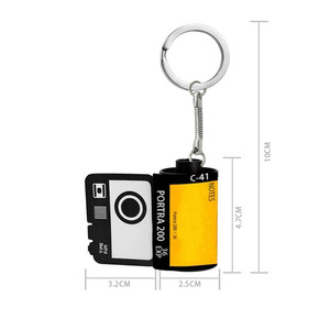 Modern tasarım kişiselleştirilmiş resim anahtarlıklar süblimasyon boş kamera Film rulo anahtarlık yıldönümleri için plastik malzeme - Product Image 3