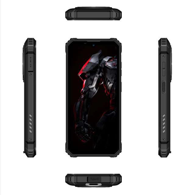OUKITLE WP 28S Rugged Phone 6.52" HD 4GB+128GB 10600mAh Battery Global 4G Android 14 With NFC