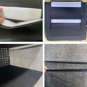 Organizador de Ropa Interior y Calcetines Portátil de Doble Cara con Colgador Metálico, Ahorra Espacio, Ecológico, Bolsa para Ropa de 40x80cm - Product Image 3