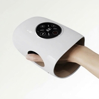 Masseur de mains électrique à pression d'air, acupression, airbags pour paume et doigts, fonction chauffante, soulagement de l'engourdissement, alimentation USB