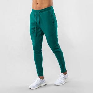 95% хлопковые 5% эластан красные пустые штаны для бега для мужчин на заказ спортивные штаны оптом мужские узкие тренировочные брюки - Product Image 6