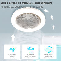 28W Ventilateur de Plafond E27 Avec Lumière Led Et Télécommande 360 Rotation Refroidissement Ventilateur Électrique Lampe Lustre Pour Chambre Décor À La Maison