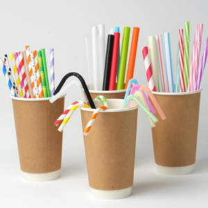 <strong>Custom</strong> Size Colorful Biodegradable Food Safe PLA <strong>Straw</strong> For Drinks Paper <strong>Straw</strong> With <strong>Custom</strong> Packaging 100PCS - Product Image 2