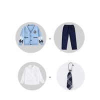 Uniformes scolaires promotionnels bon marché, uniforme d'hiver pour enfants, costume en tricot de Style britannique, vente en gros