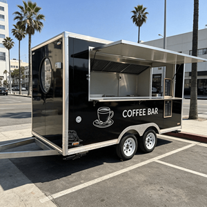 Camion de cuisine mobile entièrement équipé avec équipements de cuisine complets, remorque alimentaire avec fenêtre de service commerciale - Product Image 2