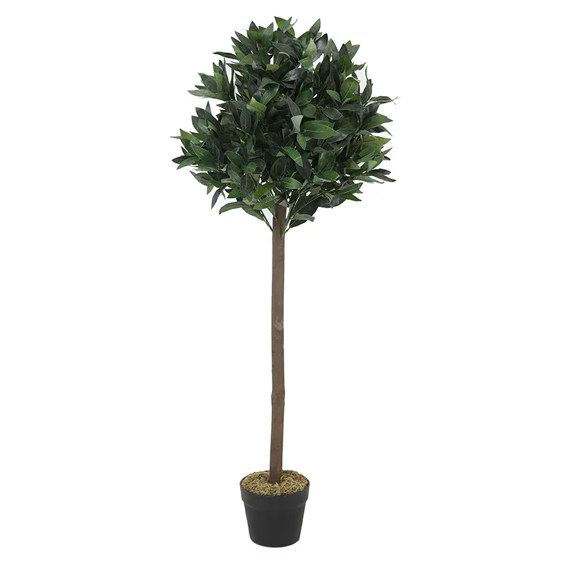 Cheap price 120cm natural office decoration artificial plant pyramid bay tree